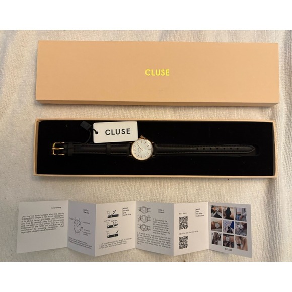 CLUSE‎ of Amsterdam Quartz Watch Leather Strap White Dial NWT Water Resistant main image 4